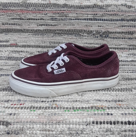 kids burgundy vans